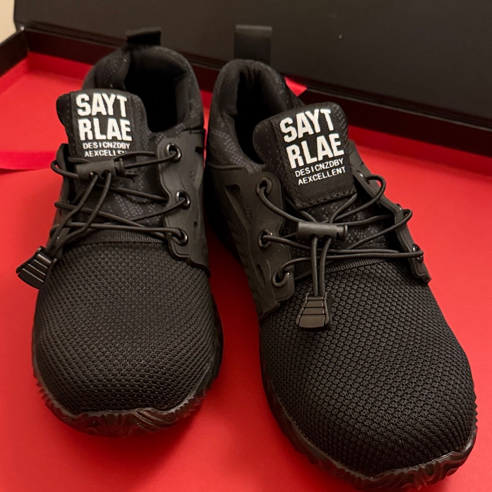 SAYT RLAE Steel Toe Black Sneakers NWOB